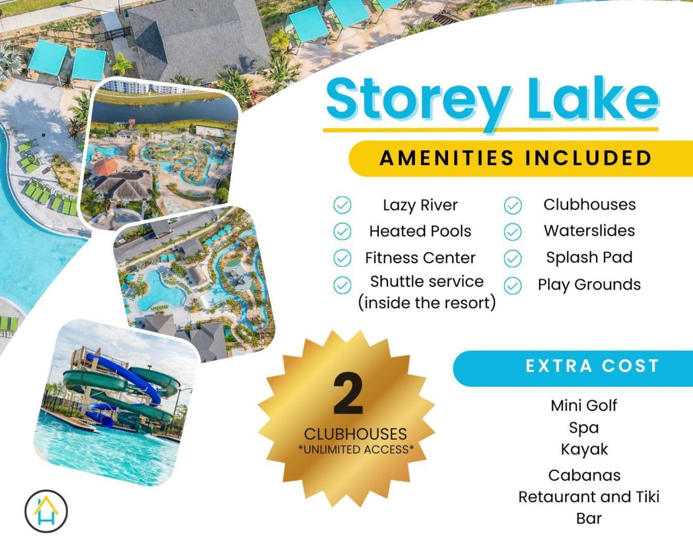Gorgeous 2Br Lakeview Condo With Waterpark Кіссіммі Екстер'єр фото